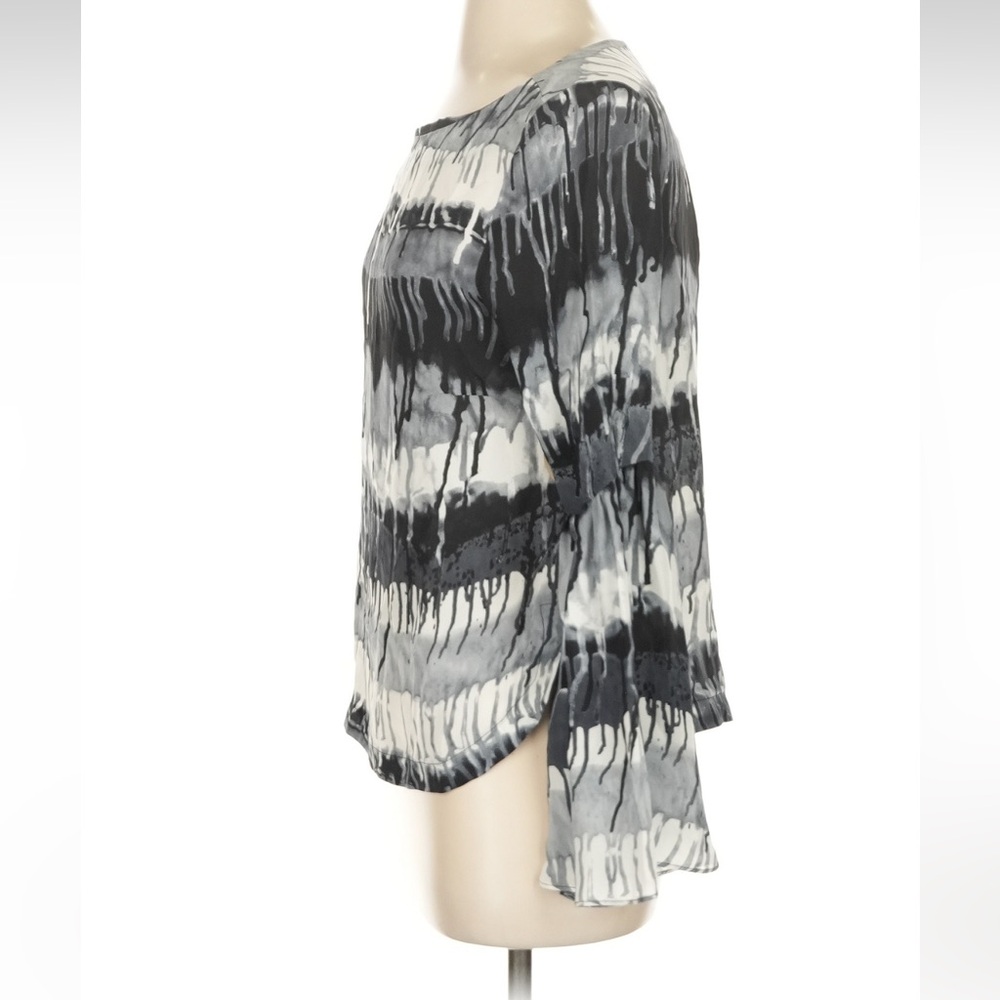 NWT Nicole Miller Artelier Size S long sleeve silk top - Picture 4 of 10
